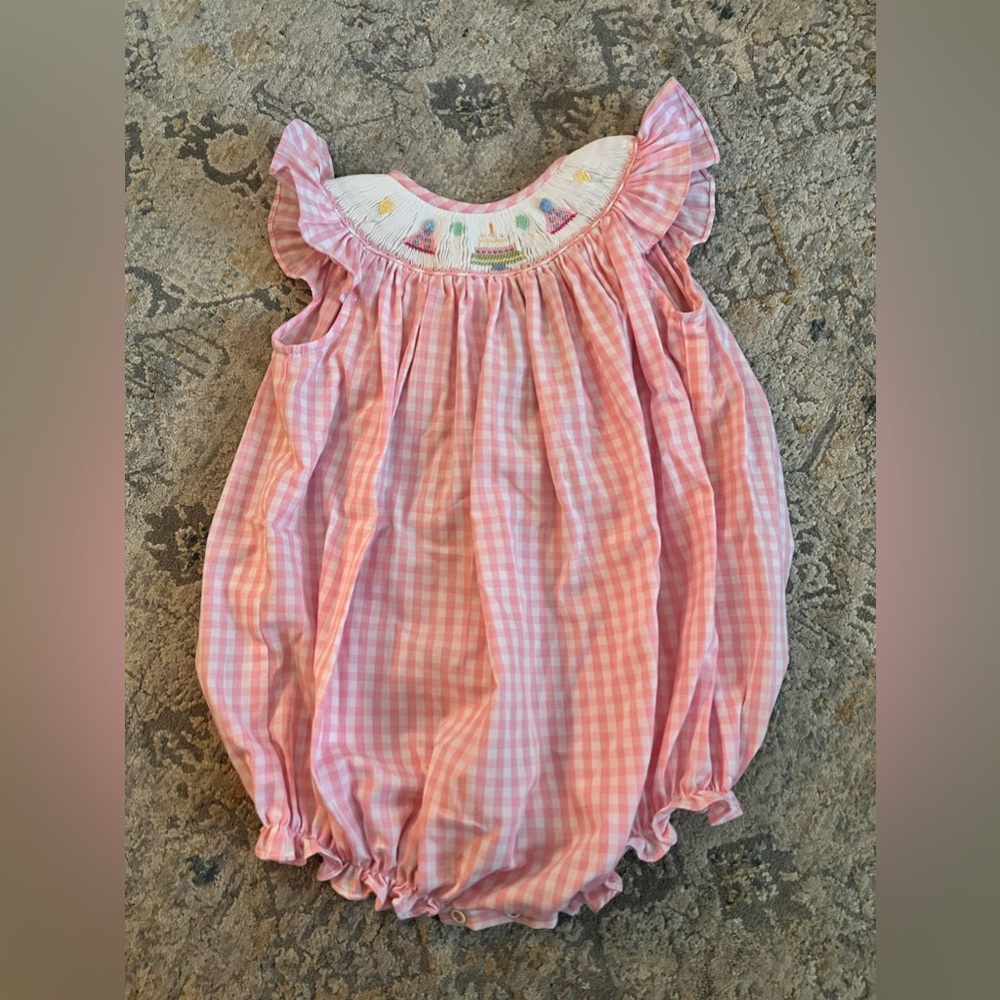 Smocked First Birthday Bubble